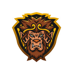 Obraz premium Esport logo character design with transparentn background