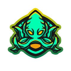 Esport logo character design with transparentn background