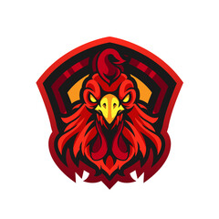 Esport logo character design with transparentn background