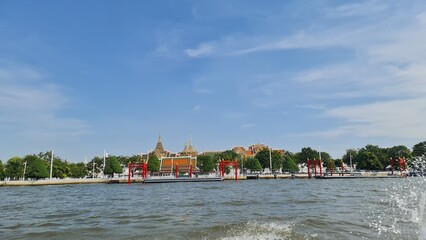 thai buddhist temple river side
