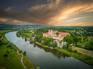 Fototapeta premium Monastery buildings in Tyniec, Poland.
