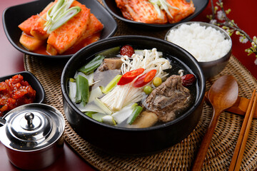 korea style beef noodle soup