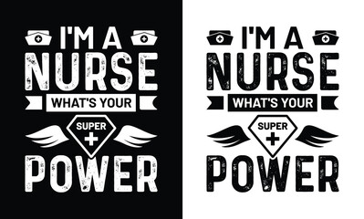 awesome nursing t shirt design. creative medical nurse eps t shirt for print. 