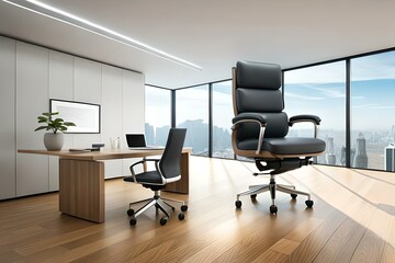 Fototapeta na wymiar Stylish office chairs 