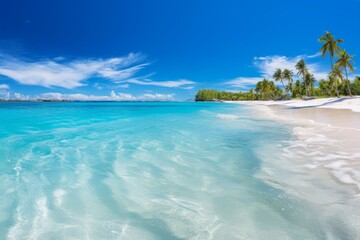 Fototapeta na wymiar Beautiful Tropical Beach, Generative AI