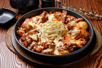 korea style grilled chicken food  