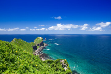 島の海岸の眺め