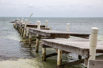 Destroyed Pier after a Hurricane
