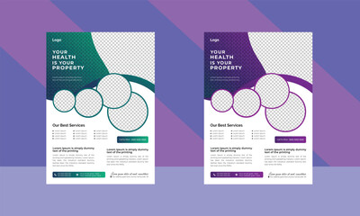 Business Flyer Layout, Business Flyer Layout with Colorful Elements, Brochure Design, Conference Flyer, Corporate Business Flyer Template Design