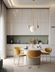 Modern and contemporary kitchen design with LED and sleek design - 622182196