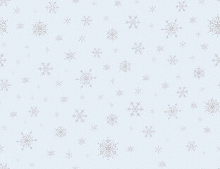 Textile and digital seamless christmas background with snowflakes vector design 