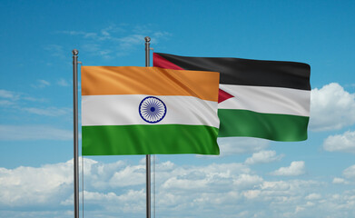 Jordan and India flag