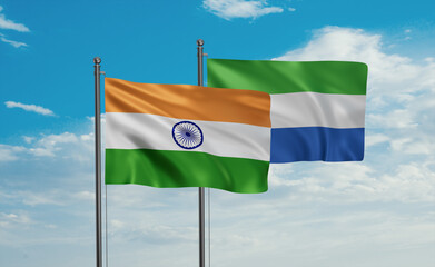 Sierra Leone and India flag