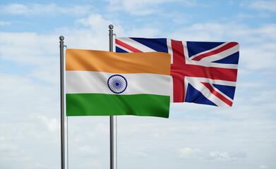 United Kingdom and India flag