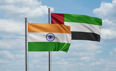 UAE and India flag