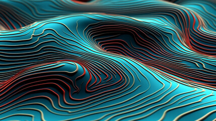 3d topographic map background concept geography concept topo contour map map background dynamic lines