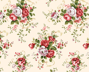 Textile and digital seamless pattern vector design 