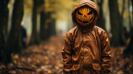 ハロウィンで使用するカボチャやお化けのコスプレ © shin project