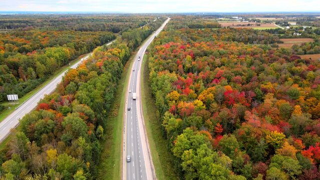 Beautiful Quebec at its peak in fall foliage.
