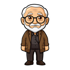 Fototapeta premium Grandfather Generative AI