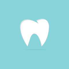 Free vector flat dental logo template