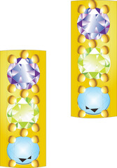 Colorful gemstone ring PNG 2023071138