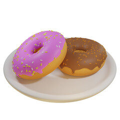 3D sweet donuts