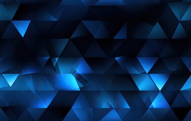 Obraz premium Modern black blue abstract background. Minimal. Color gradient. Dark. Web banner. Geometric shape. 3d effect. Lines stripes triangles. SEAMLESS PATTERN. Created with Generative AI technology.