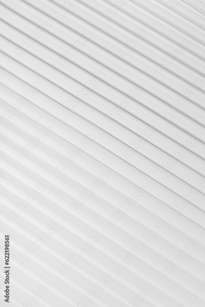Poster white abstract background of diagonal parallel lines pattern with gradient light, top view, backdrop
