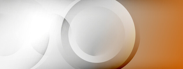Light geometric abstract background with lines, circles