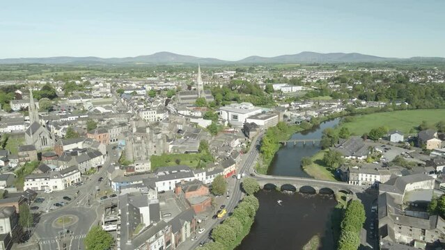 Township of Enniscorthy Wexford Ireland aerial