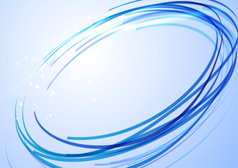 青の円形ネットワーク