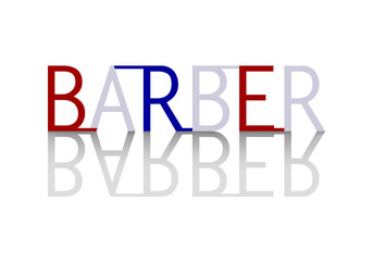 Graphic art design fonts and logos about barbershop modern style.