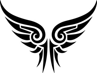 Obraz premium Wing Tribal Tattoo 