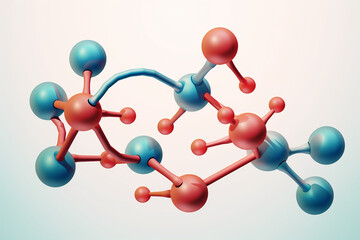 Molecular structure of the molecule. 3D