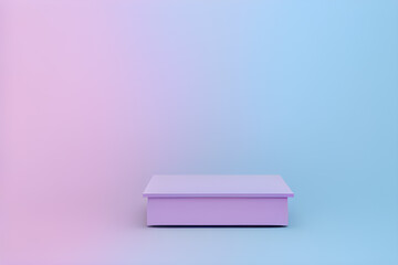 Purple Product Podium With Gradient Background