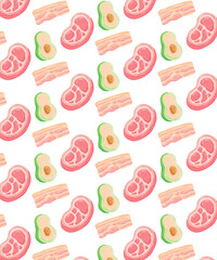 protein food, background pattern painting