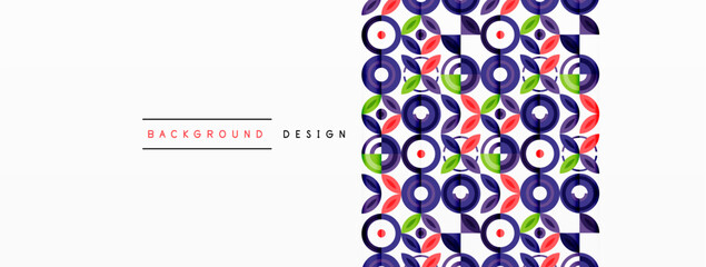 Colorful circles abstract background. Hi-tech design for wallpaper, banner, background, landing page, wall art, invitation, prints, posters