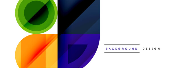 Circular Symphony A Captivating Vector Geometric Abstract Background, Embracing a Harmonious Composition of Intriguing Circles and Captivating Round Shapes, Evoking a Mesmerizing Visual Symphony