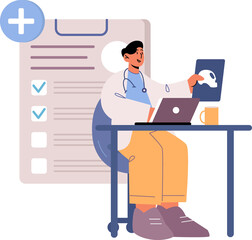 Obraz premium Doctor character