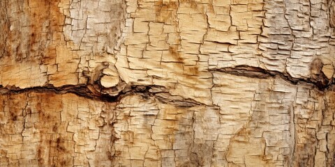 Tree trunk with peeled bark texture wood background pattern 