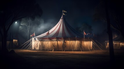 a nice and cool circus tent