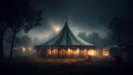 a nice and cool circus tent