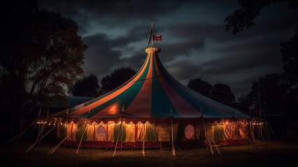 a nice and cool circus tent