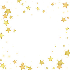 Magic stars vector overlay.  Gold stars scattered