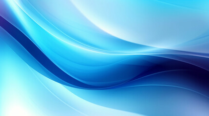 Abstract blue shiny flowing background wave