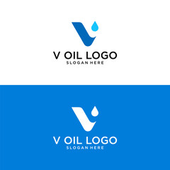 v oil logo