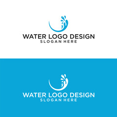 Obraz premium watter logo design