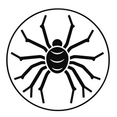 Fototapeta premium Spider vector icon illustration isolated, Halloween