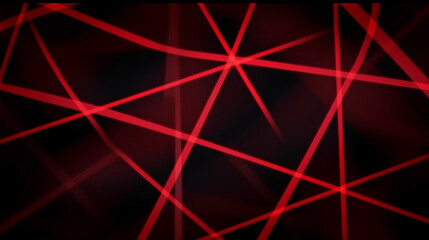 Abstract dark background of intersecting lines in red colors